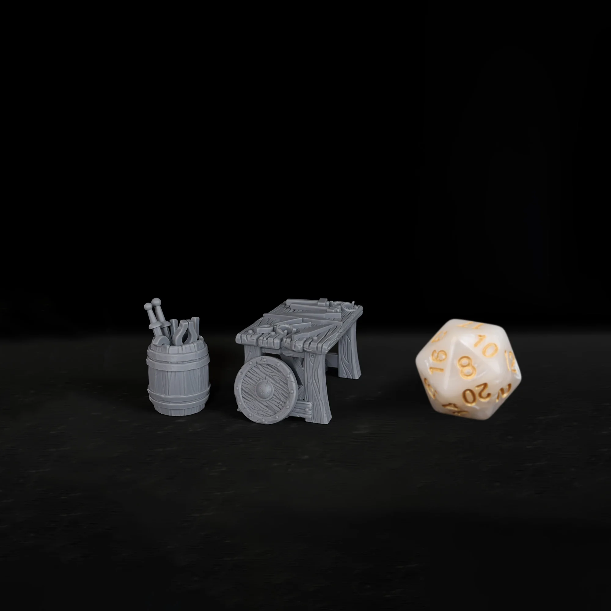 2Pcs RPG Blacksmith Tools Miniatures, High-Detail Tabletop Accessories for All Levels of TATRPG Enthusiasts