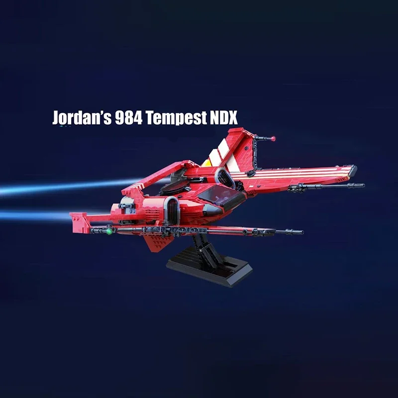 

1347PCS Sci-Fi Spaceship Jordanses's Ship Model Inspired By Intergalacticses Game MOC DIY Building Blocks Birthday Toys present