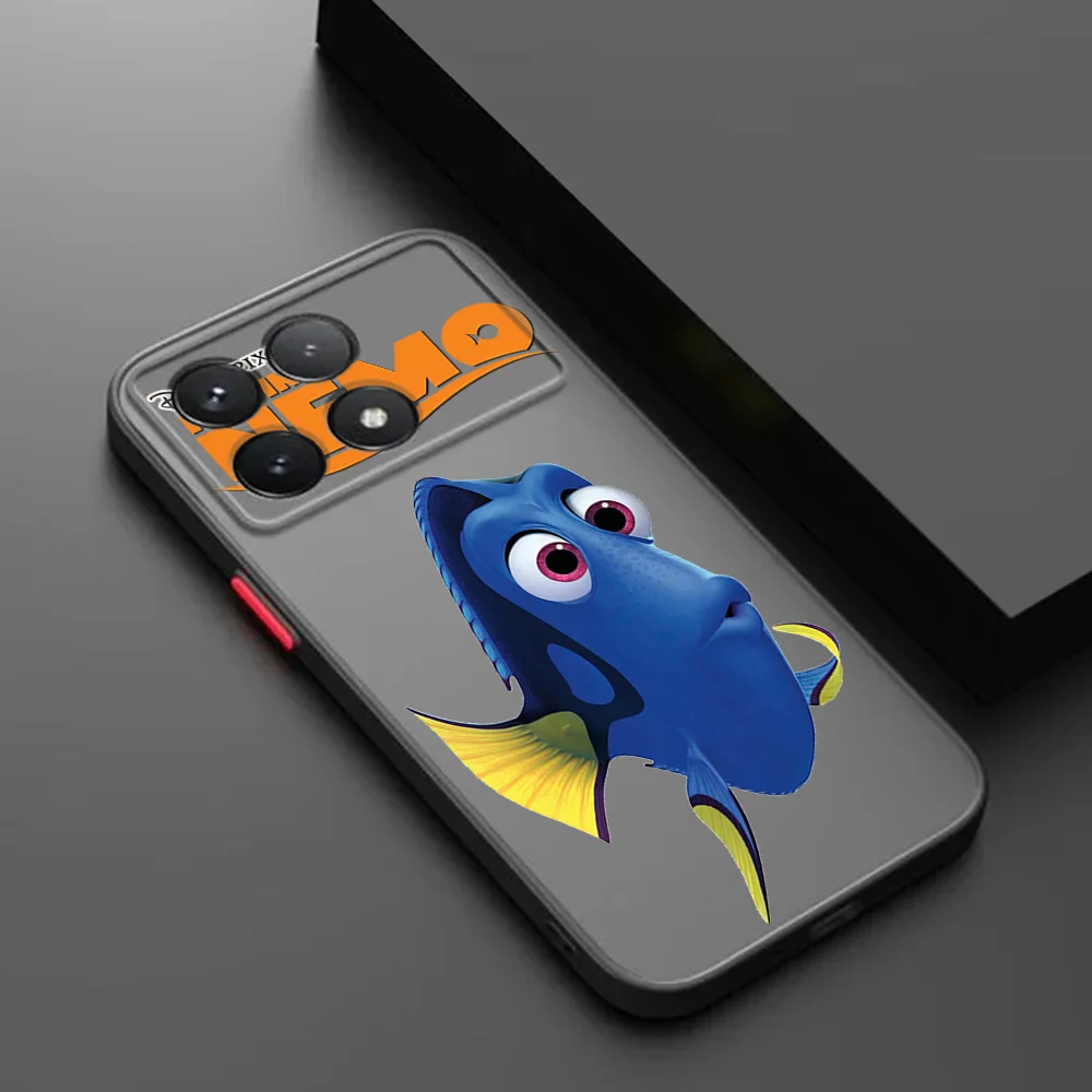 حالات ل Xiaomi Poco X3 X4 X5 M5s F3 Redmi نوت 13 13c a1 a2 k40 متجمد شفافة العثور على نيمو الخيشومية فوندا ديزني جراب هاتف