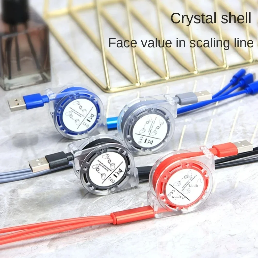 كابل USB للبيانات 3 في 1 قابل للسحب شحن سريع لهاتف iPhone Type-C Micro USB لأجهزة Android Xiaomi Huawei Samsung USB سلك شاحن USB #6