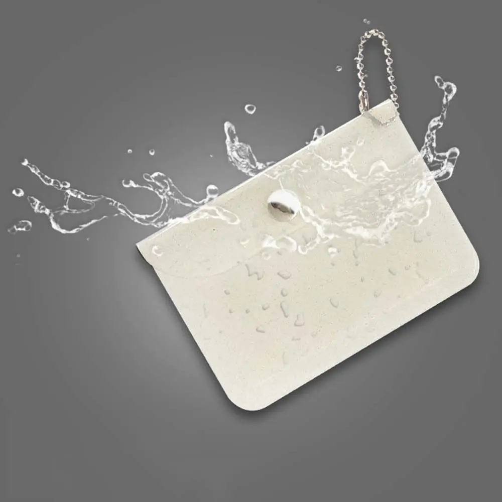 Portable Transparent Bag Pendant Photo Organizer Card Storage Bag Key ring Coin purse Keychain Photo Card Holder Small Wallet