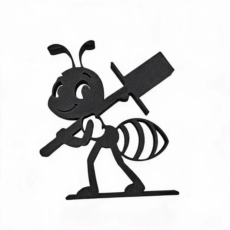 Rustic Modern Farmhouse Style Funny Ant‑Design Toilet Paper Roll Stand, Decorative Toilet Paper Holder for Bathroom