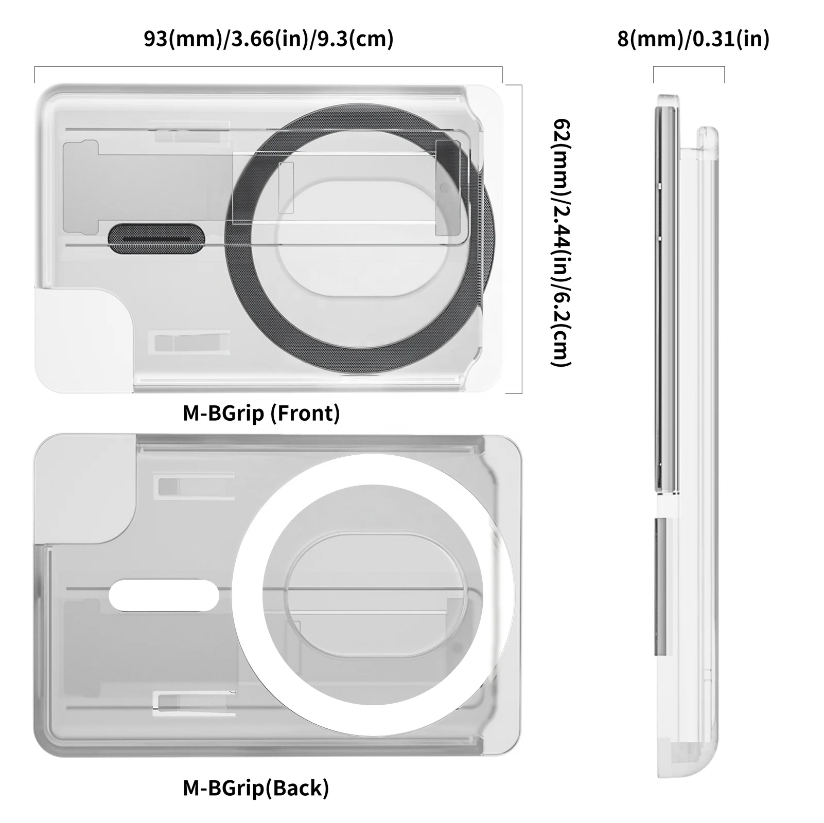 Snap on Magnetic Phone Card holder Stand MagSafe Wallet Kickstand Fashion Phone Grip Card Holder Slot for Apple iPhone 15 14 13