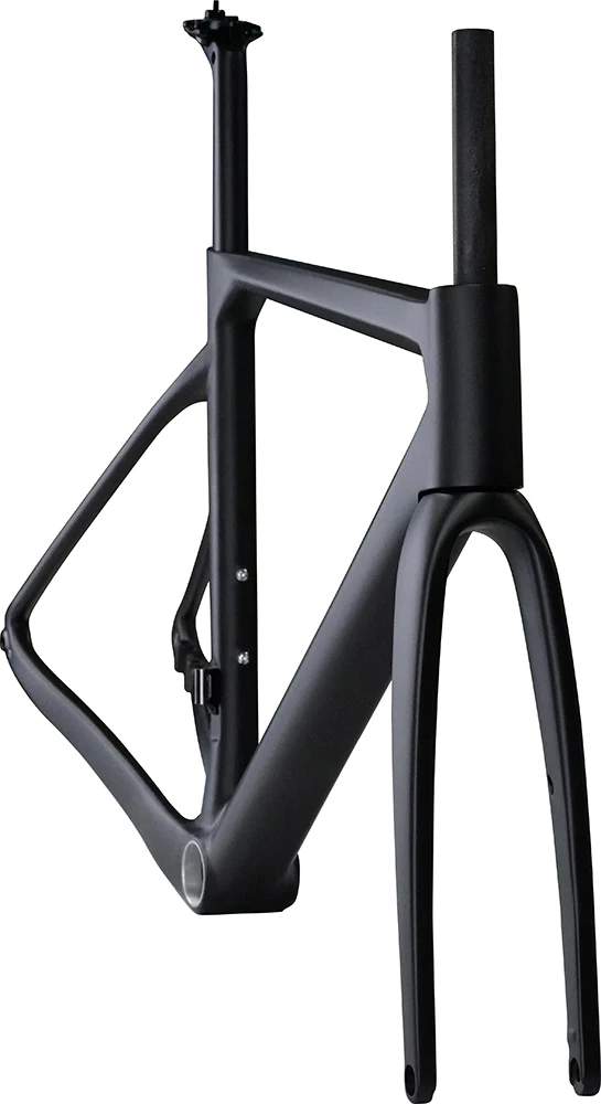 

Fully hidden internal wiring 700C Road Bike Matt UD Full Carbon Fibre Frame Thru Axle Disc Brake Carbon Bicycle Frame Fork Newes