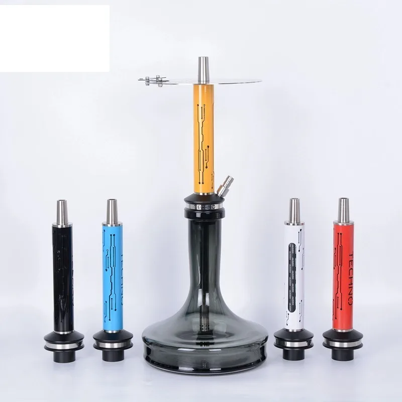 

Stainless steel hookah, digital storm technology sense, hookah with hookah silicone tube, hollow handle shisha
