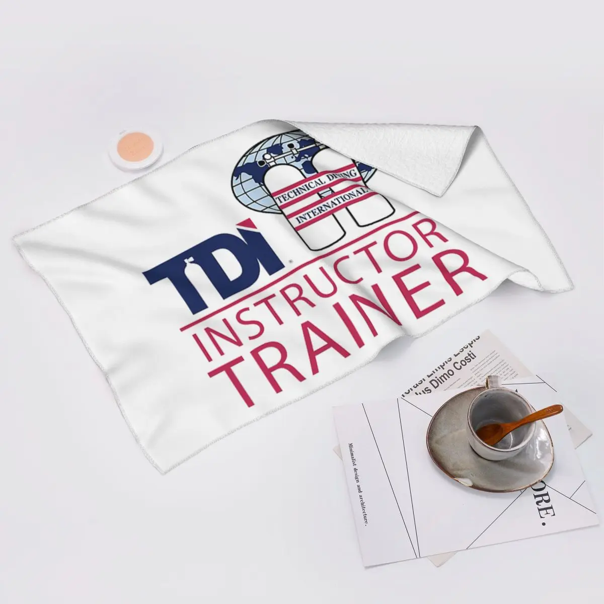 Buceo técnico personalizado internacional (TDI) - Entrenador de instructores Toalla facial suave Secado rápido Baño de piscina Toallas de algodón Absorbentes