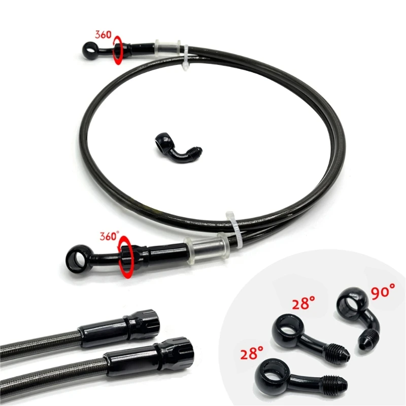 Aluminum Brake Oil Tube Efficient Braking Solution for Motorcycle & Electric Bike Upgrades Your Braking System with Ease