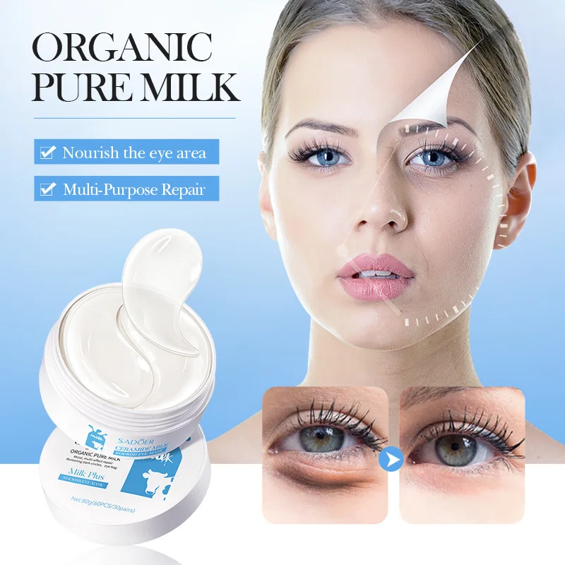 

Brightening Double Moisturizing Milk Eye Mask Whitening Restore Skin Elasticity Around The Eyes Mild Non Irritating