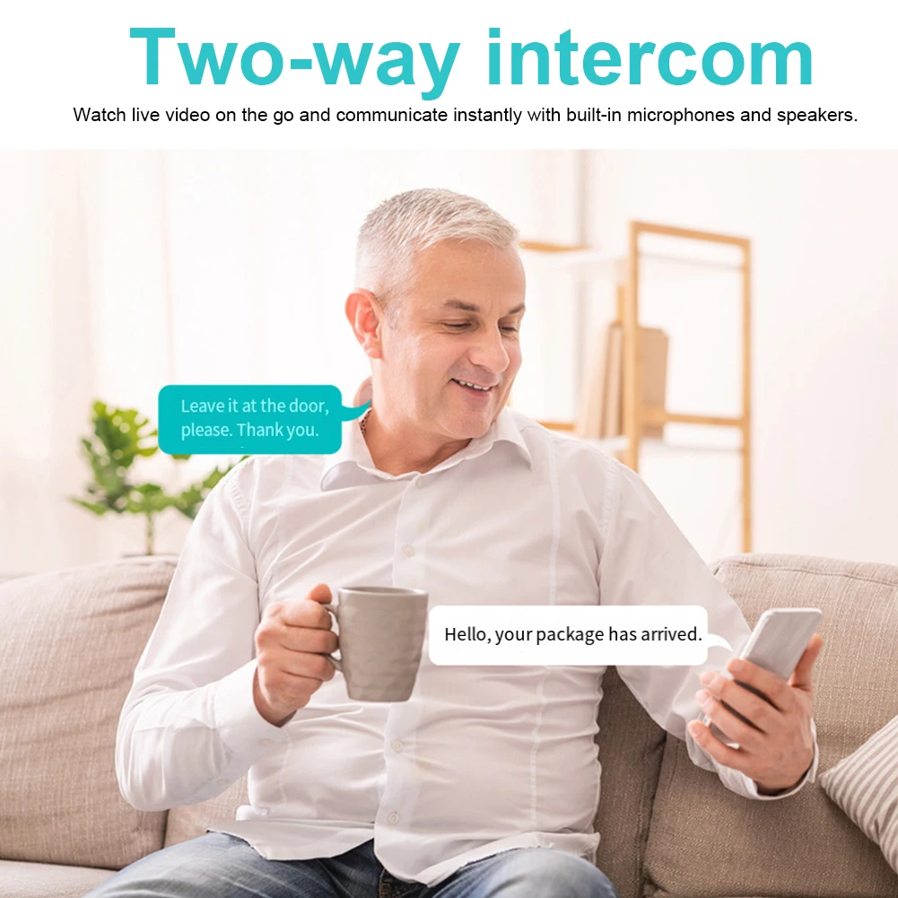 جرس الباب مع كاميرا 2-Way الصوت اللاسلكي جرس باب يتضمن شاشة عرض فيديو PIR كشف الحركة للمكتب المنزلي