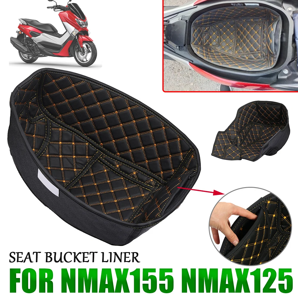 

Motorcycle Seat Trunk Protector Liner Compartment Pad For Yamaha NMAX155 NMAX125 NMAX 155 N-MAX 125 2016 - 2023 Storage Box Mat