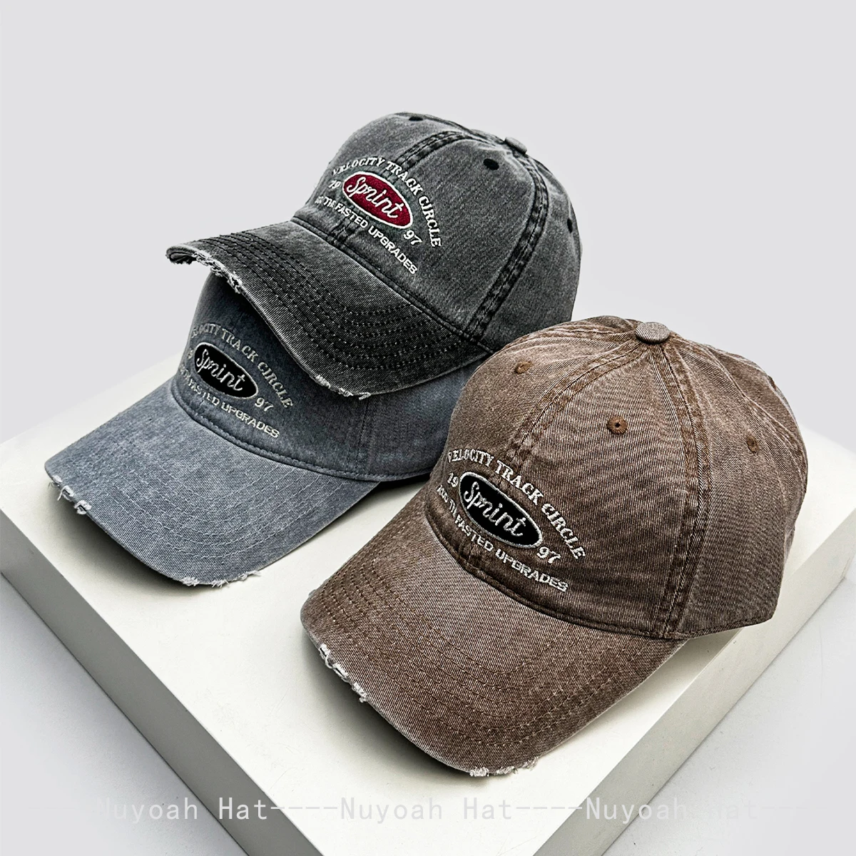 Nouvelles casquettes de baseball unisexe coréennes brodées avec lettres, style rétro, polyvalentes, décontractées, à visière, protection solaire, mode Ins