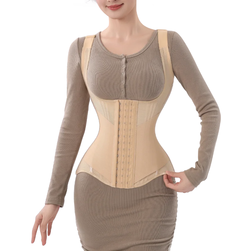 MiiOW U-vormige Taille Trainer Corset Vrouwen Shaper Taille Trainer Steel Bone Buik Mooie Terug Riem vrouwen Tank top Shapewear - afbeelding 2
