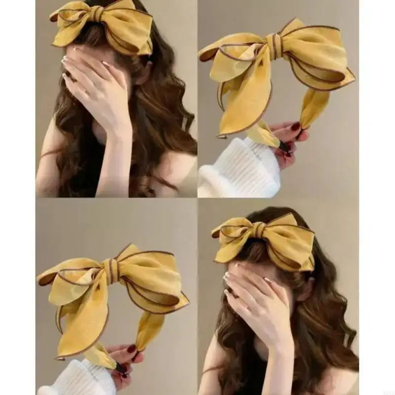 2026 New Wide Hair Accessory with Oversized Ribbon Detail for Decorative Styling, Everyday Wear, Casual Looks, and Photo Use