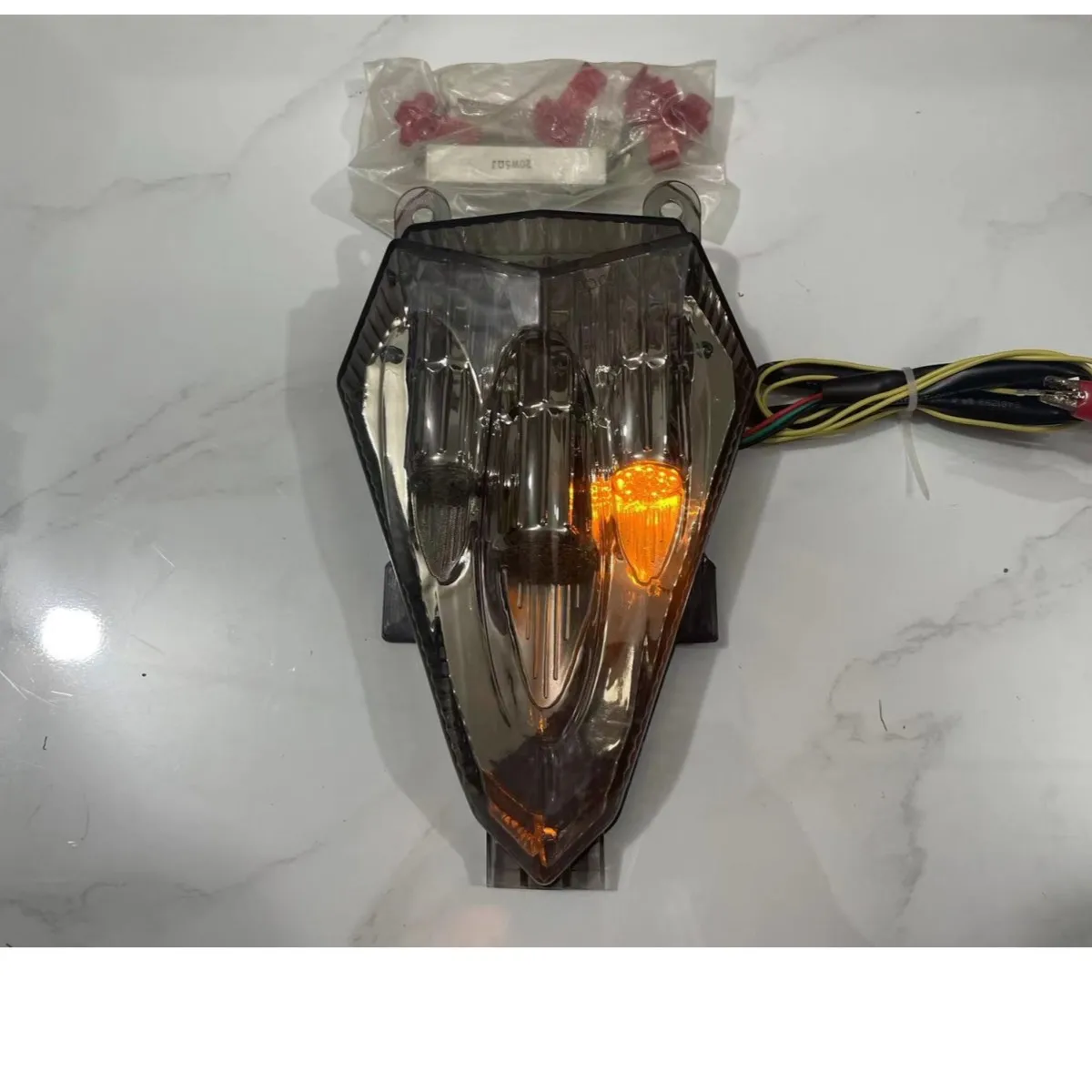 For Yamaha R6 YZF-R6 2006-2013 2012 2011 2010 2009 2008 2007 Rear Tail Light Brake Turn Signals Integrated LED Light