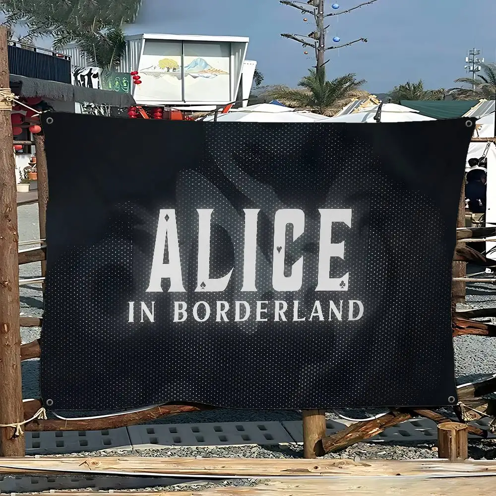 TV A-Alice In B-Borderland Advanced Printing Commercial Advertising Flag Company Party Banner
