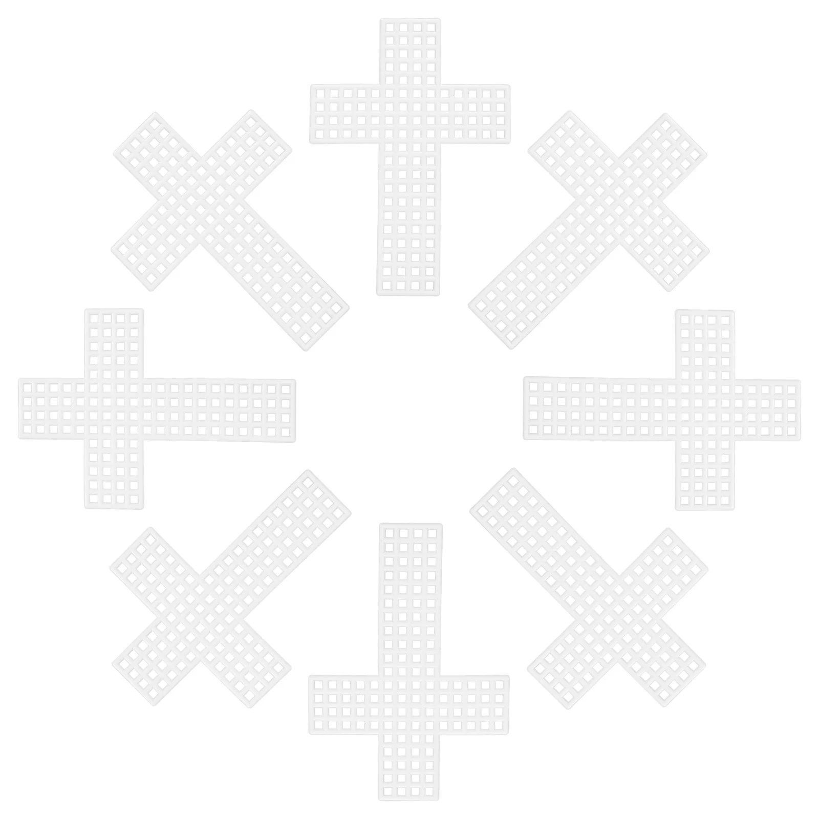 10 قطعة من البلاستيك عبر غرزة ورقة 7.8x5.5 سنتيمتر قماش شبكي شفاف DIY بها بنفسك الغزل التطريز التطريز الاكسسوارات الحرفية #4