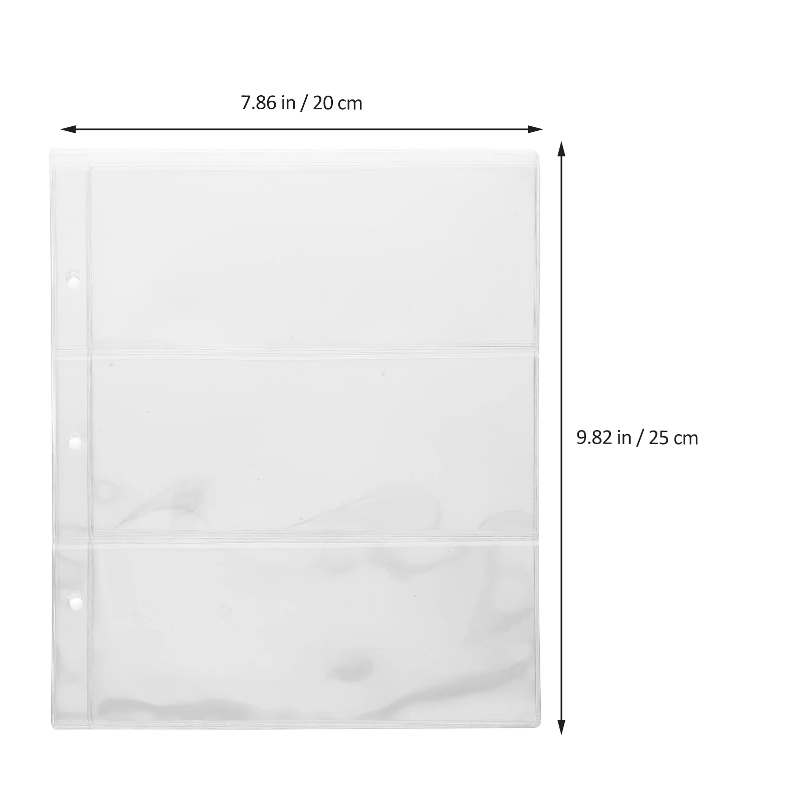 1 Bag Transparent Bill Money Bags Banknotes Holders Commemorative Sleeve Pvc Pages Display