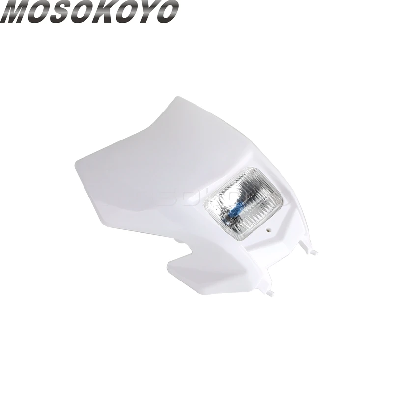 Universal Motocross Supermoto Headlight Fairing Enduro Front Headlights Mask For Honda CRF150F CRF230F CRF 230F 150F 250 300 450