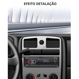 Essgoo-Universal Multimedy Resproducer cho xe hơi, 1 DIN MP3 Radio, Steere Audio, Bluetooth, Ô tô, Nút màu 10 Âm thanh ô tô bán hàng chính với CD và Bluetooth - №4