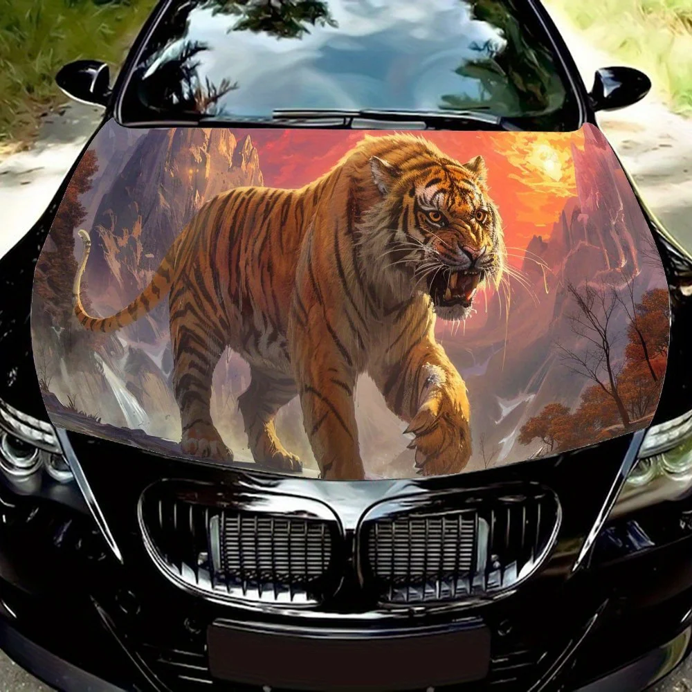 

Наклейка на капот автомобиля Lion At Sunset — прочная упаковка из ПВХ, подходит для большинства автомобилей, защитная пленка для крышки двигателя с дизайном