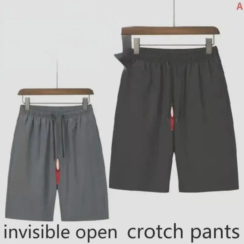 

Cesilk Fast Dry Breathable Summer Date Full-open Invisible Zipper Open Pants Men Passionately Fight Field Straight Into Freedom