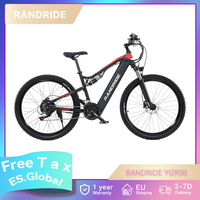 RANDRIDE YG90B Electric Bike 1000W Motor 45km/h Max Speed 48V 17Ah Battery 70-90KM Range 27.5'' CST Tires Hydraulic Disc Brake