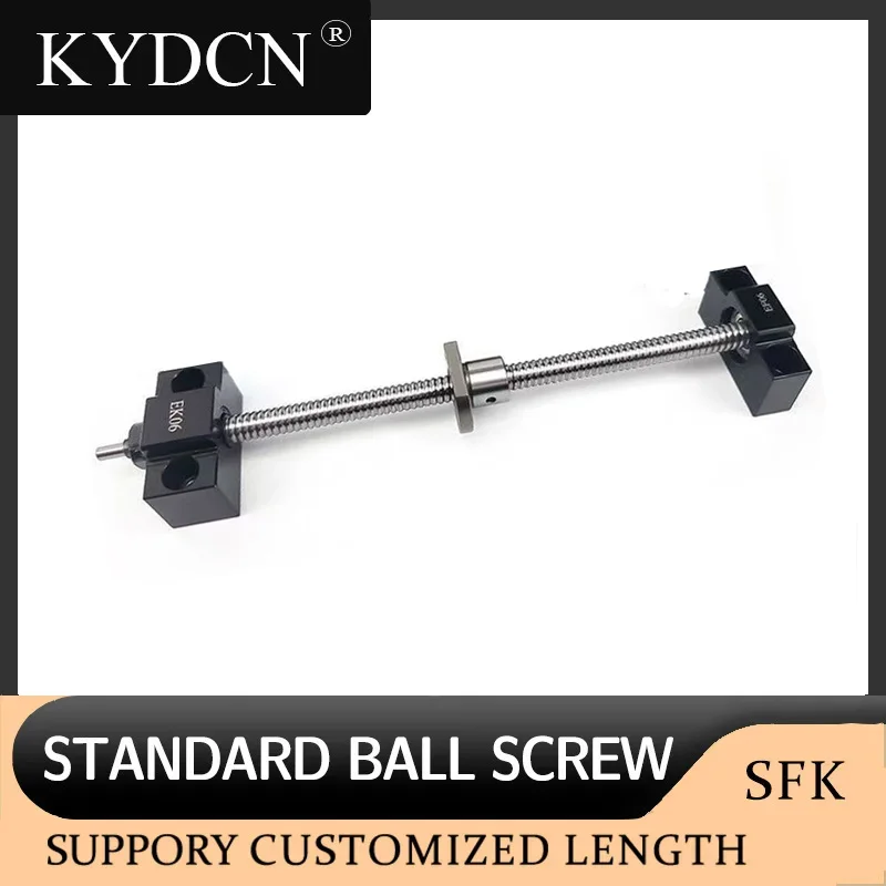 

Шариковый винт 12 мм SFK1202 SFK1402, миниатюрный шариковый винт с ЧПУ 600-950 мм, микрошариковый винт для 3D-принтера