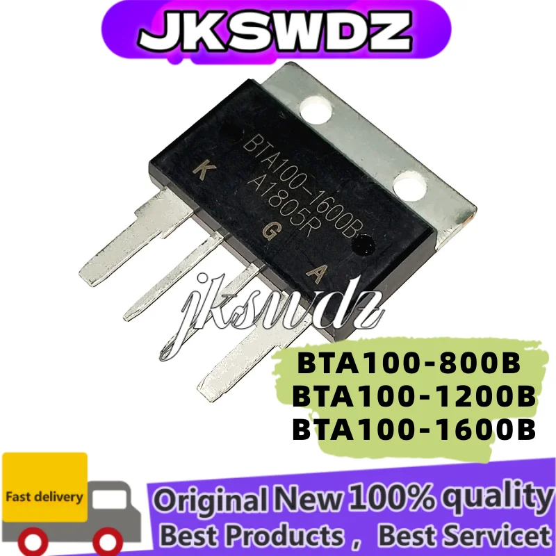 

1pcs New BTA100-800B BTA100-1200B BTA100-1600B BTA100800B BTA1001200B BTA1001600B 800V 1200V 1600V 100A TO-4P Chipset
