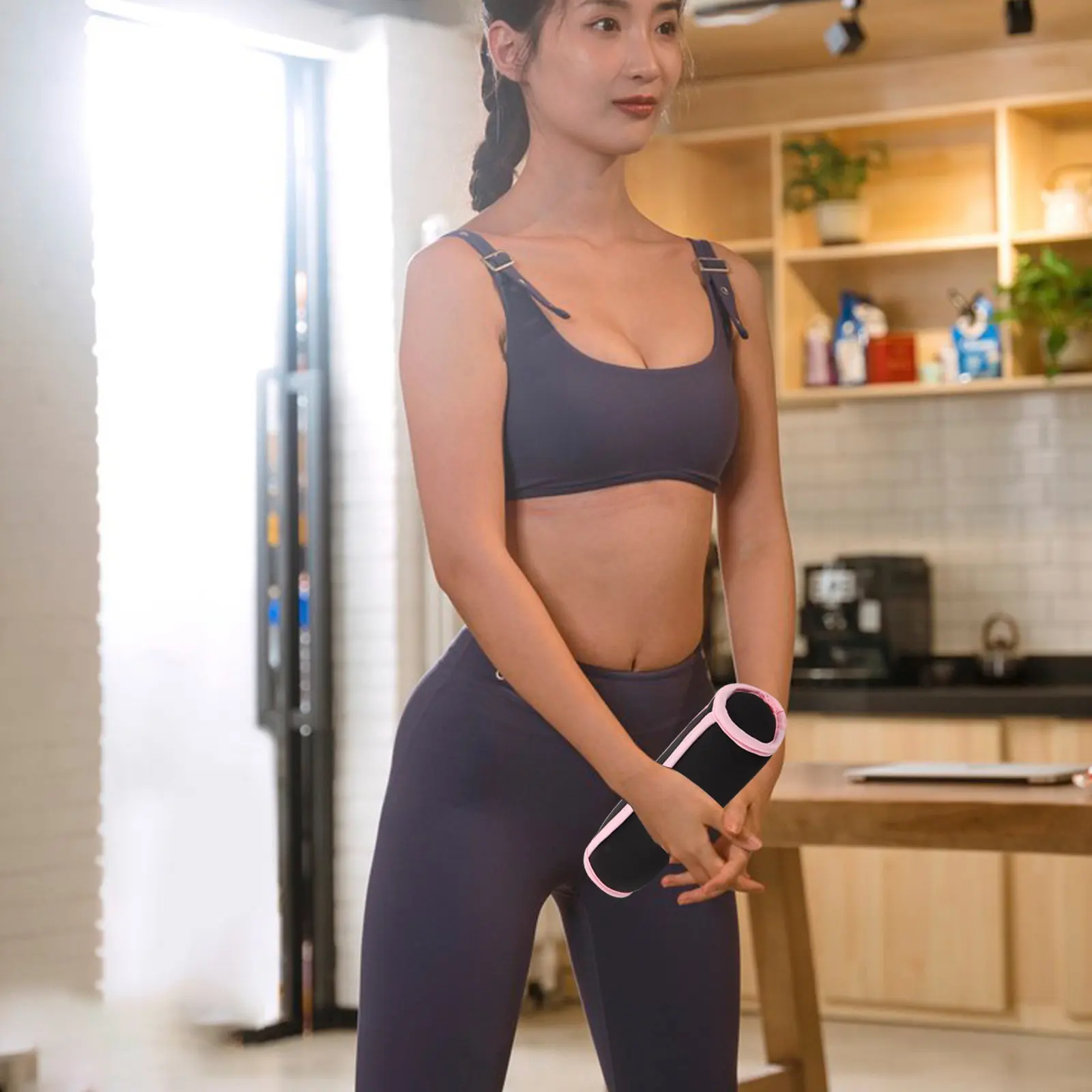 2Pcs Comfort Grip Sandbag Dumbbells Ergonomically Shaped Hand Weights Iron Sand Filled Portable Fitness Equipment for Running - view 6