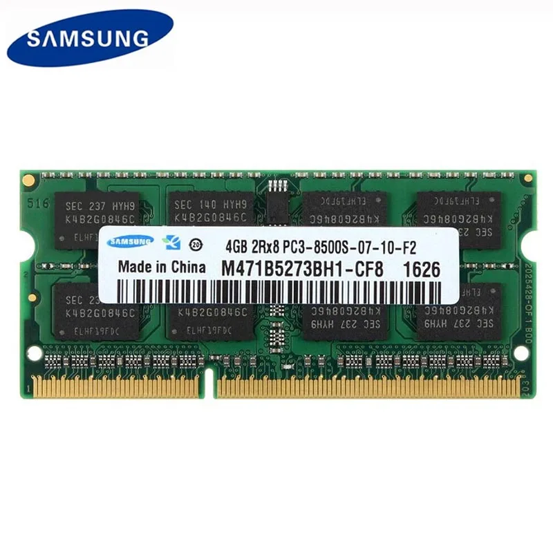 Samsung Ram Memory 4GB 8GB DDR3 DDR3L 1066MHz 1333MHz 1600MHz 1866MHz PC3L 204 PIN SODIMM for Laptops