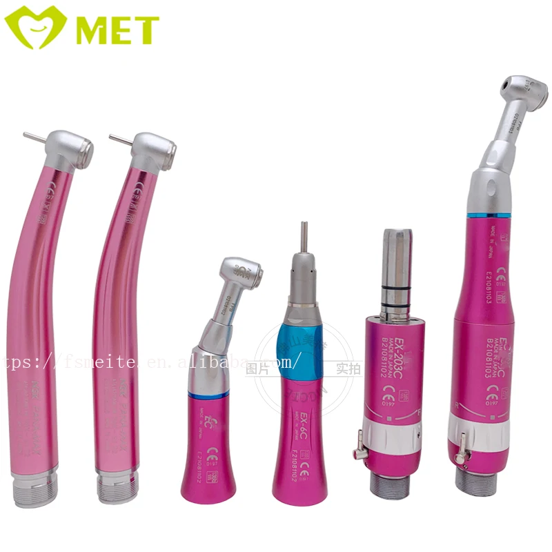 Meite medical dent al Supply N-SK Type push button  led dent al Handpiece kit Ex-203c Handpiece Set