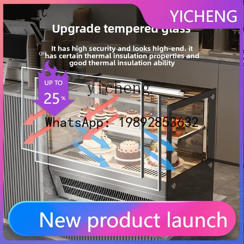 

Настольный коммерческий холодильный шкаф H2 с воздушным охлаждением, без инея, для десертов, хлеба и муссов, малый, для сохранения свежести