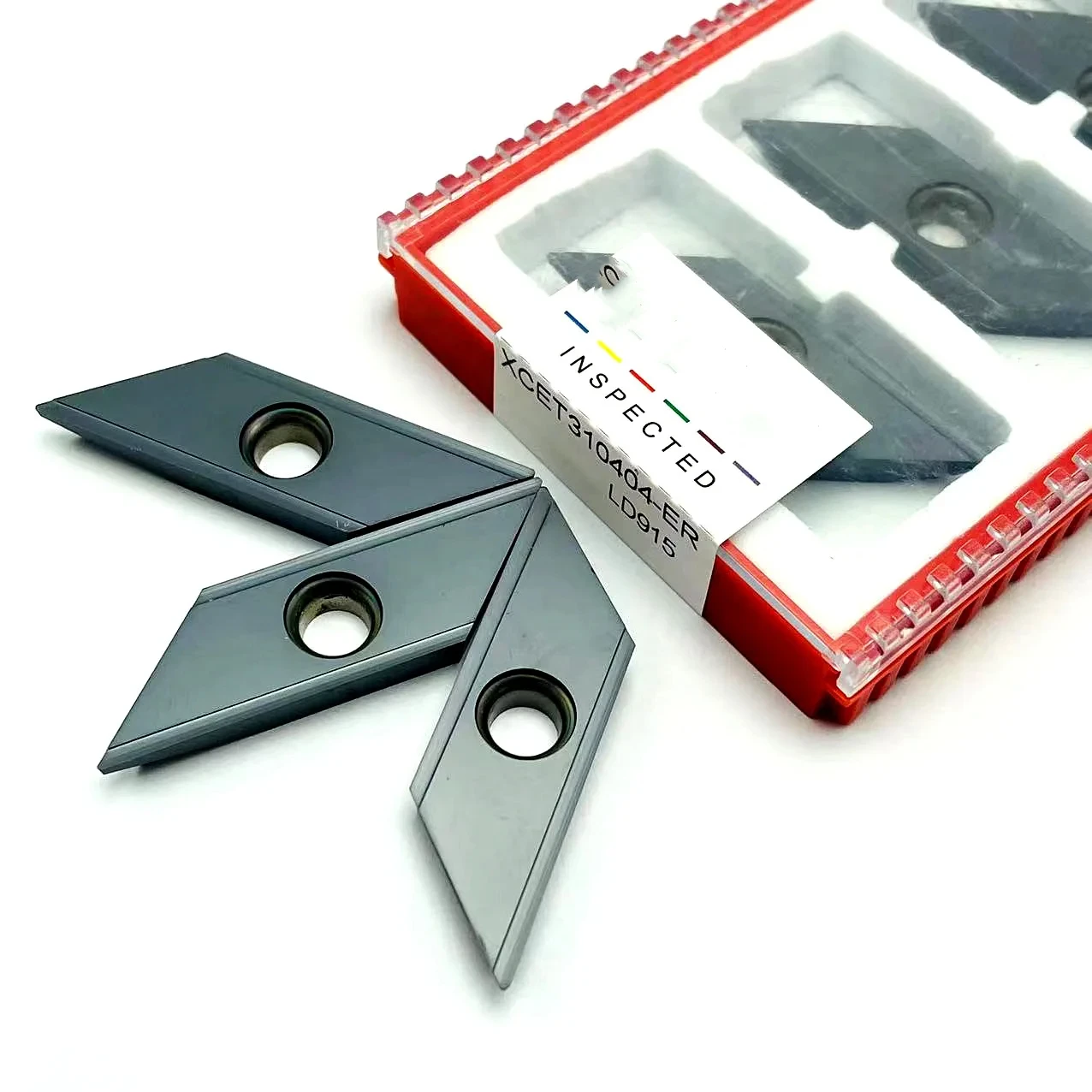 Lâmina Longa Inserir Torno Cnc Tool Liga Dura Usado para Aço Inoxidável e Peças de Aço Xcet310404 Alta Qualidade