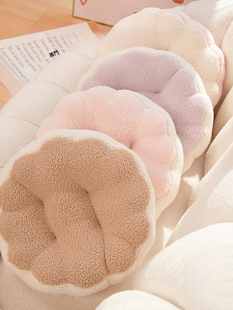 

JOJOS L PD Reikains Style Macaron Colored Cookie Shaped Ultra Soft Cushion Chair Pad Home Decorative Throw Pillow Cushion