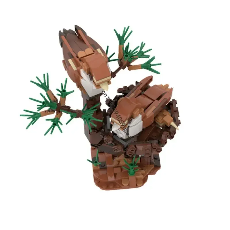 New 404Pcs Hot Selling Animal Series Moc Modular Two Little Birds Model Custom Puzzle Diy Creative Ideas Kid Toy Birthday Gifts