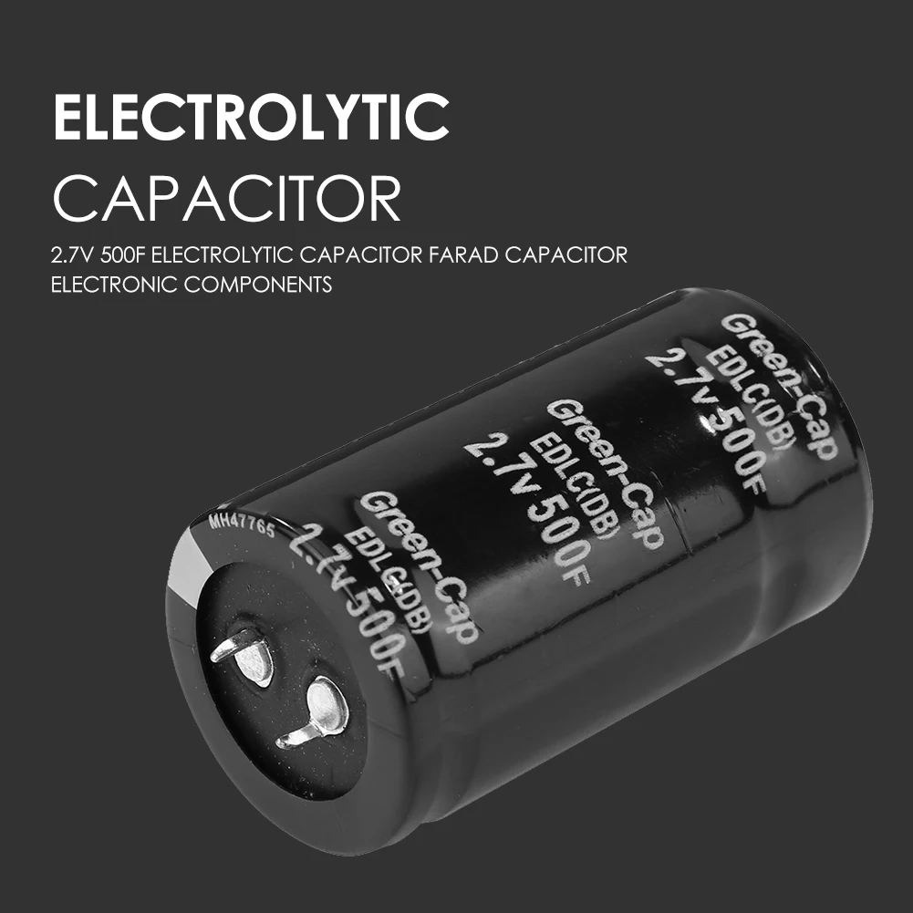 10pcs Super Farad Capacitor 2.7V 500F Electrolytic Capacitor Wide