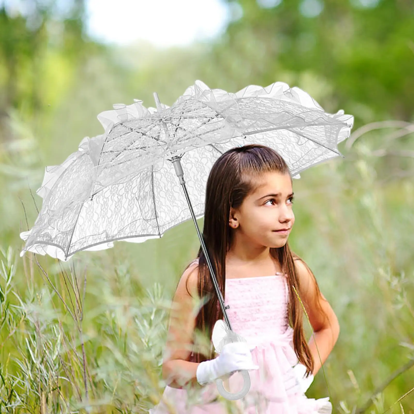

Кружевной зонтик, винтажный кружевной зонт для женщин, романтический костюм, реквизит для фотосессии на свадьбу, чаепитие, сцена