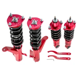 Coilovers for Honda Civic 2001 2002 2003 2004 2005 Adj. Damper Shock Struts Red