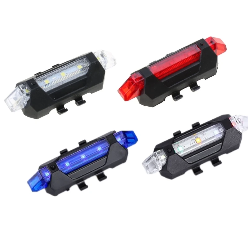 Waterproof Rechargeable LED Bike Rear Light, Safety Warning Light, Night Cycling, 7 Lighting Modes