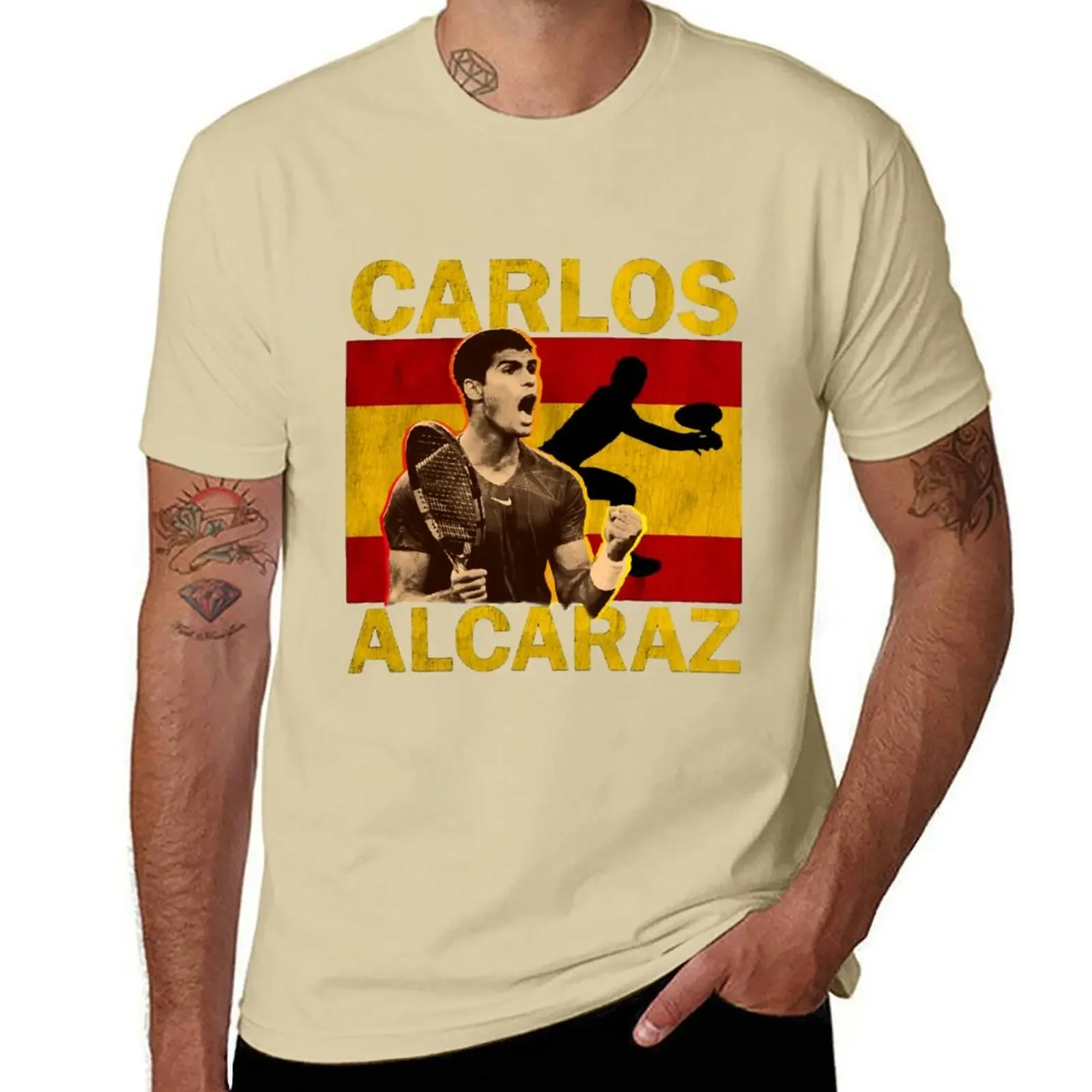 Carlos Alcaraz spain carlos alcaraz tennis winner champion sport T-Shirt anime kawaii clothes designer t shirt men manga vintage