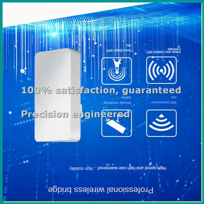

Комплект из 2 уличных Wi-Fi роутеров 2.4G 300 Мбит/с, ретранслятор, беспроводной мост, Wi-Fi удлинитель с дальностью действия 1 км, 24В POE, вилка EU - TCES