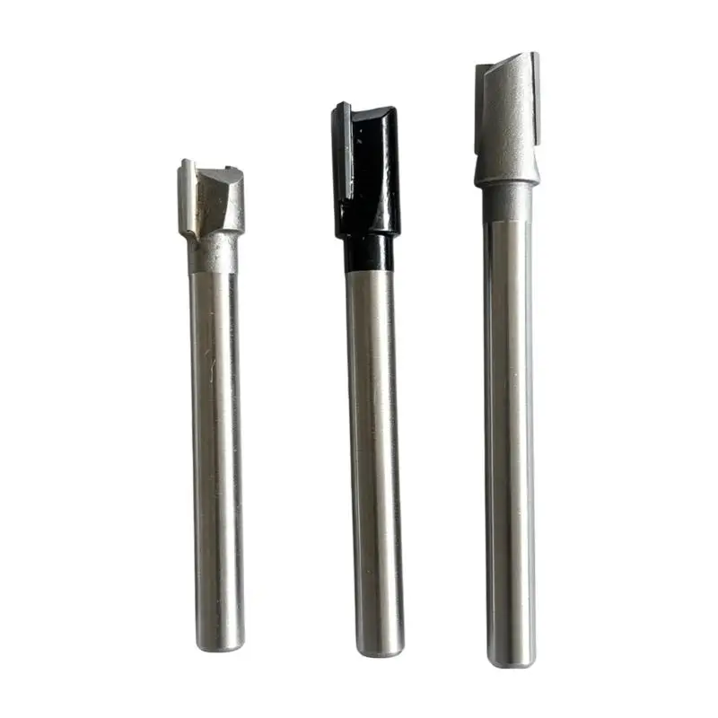 Straight Cutter Bit, 8 Mm Stem 12 Mm Cutting Width for Wood Slot Work, Trim Tasks and Milling Machine Shop Use D2RD