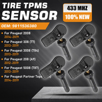 TPMS For Peugeot 2008 Peugeot Partner Tepee 2014-2019 Peugeot 3008 308 5008 2013-2019 Peugeot 208 2012-2019 Tire Pressure Sensor