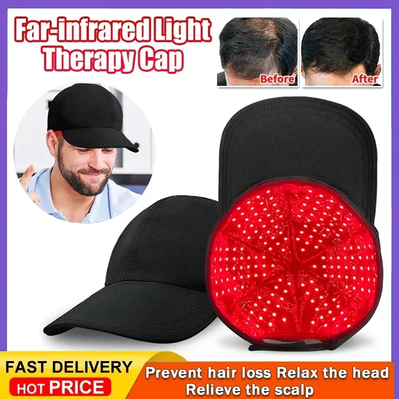 

Device Hat Near Infrared 180LED Treatment Helmet for Hair Growth Cap Prevant Loss Head Relaxation Relief Scalp Red Light Therapy