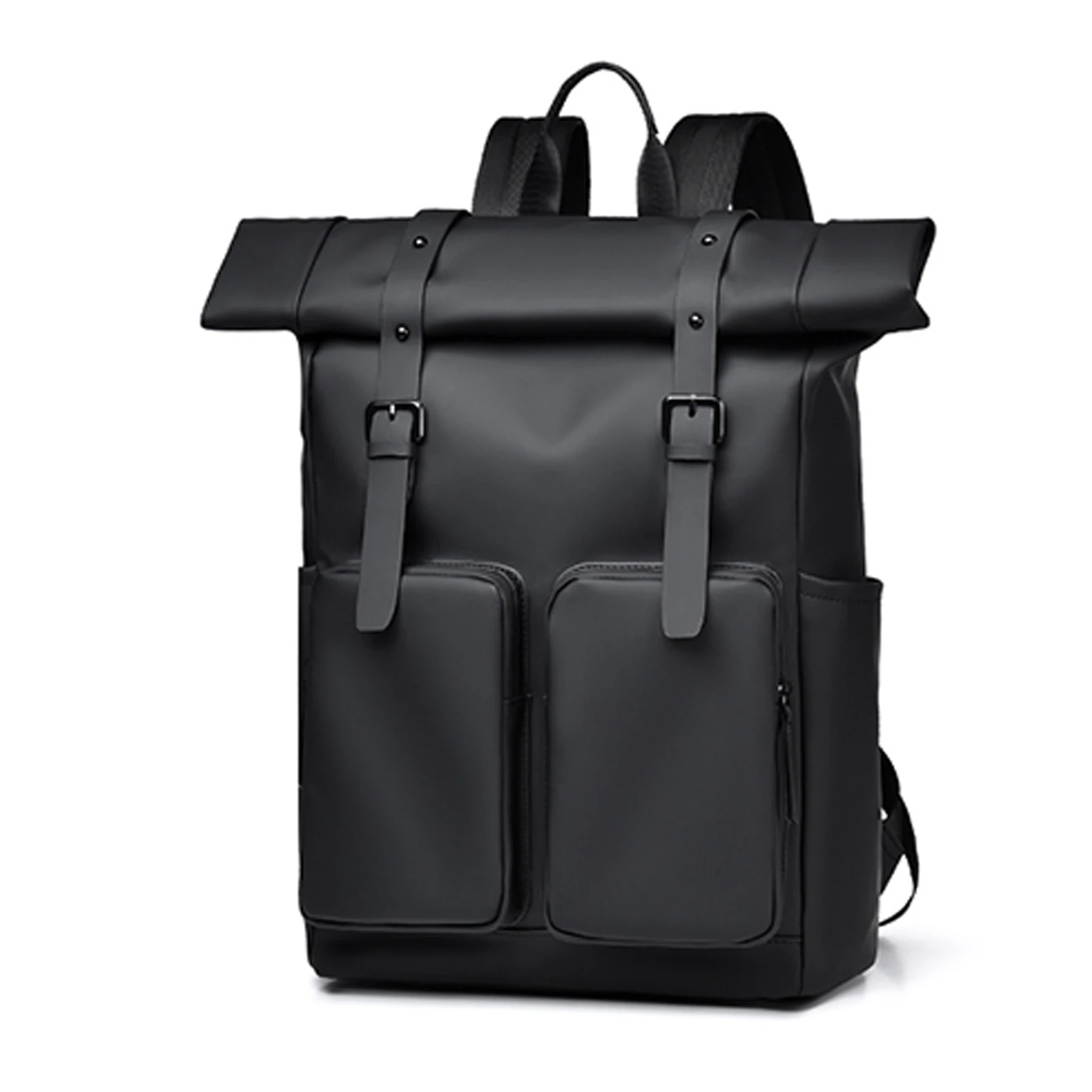 Roll-Top Backpack, Waterproof Laptop Backpack, Men And Anti-Theft Sports Degn, Versatile, For Travel, Cycling, Hiking