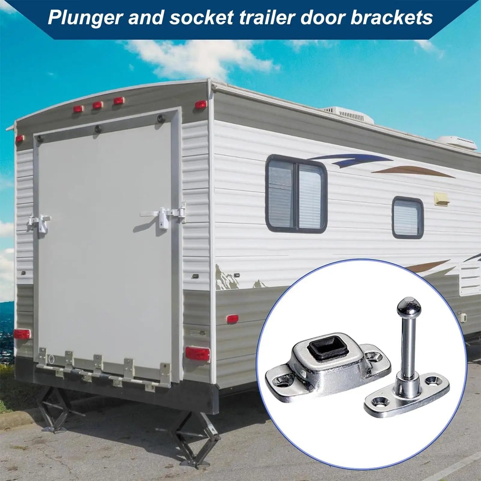 

RV Door Stopper Holder Baggage Door Catch Latch Trailer Camper Door Support Keep Doors Open RV Exterior Storage Accessory