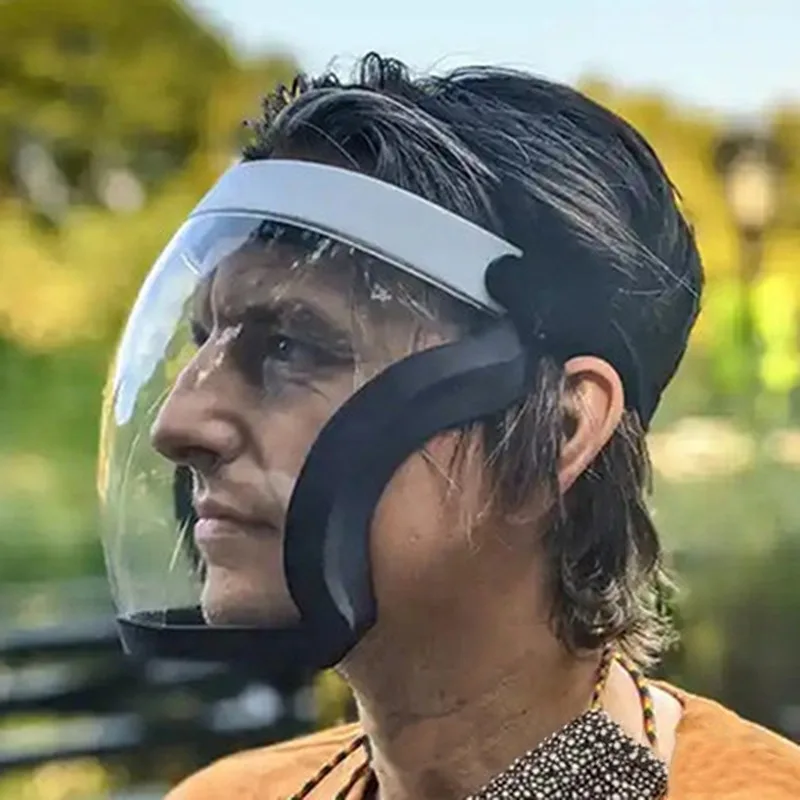 Scudo protettivo antiappannamento a pieno facciale maschera Anti-ultravioletto da equitazione sabbia integrale isolamento antispruzzo copricapo