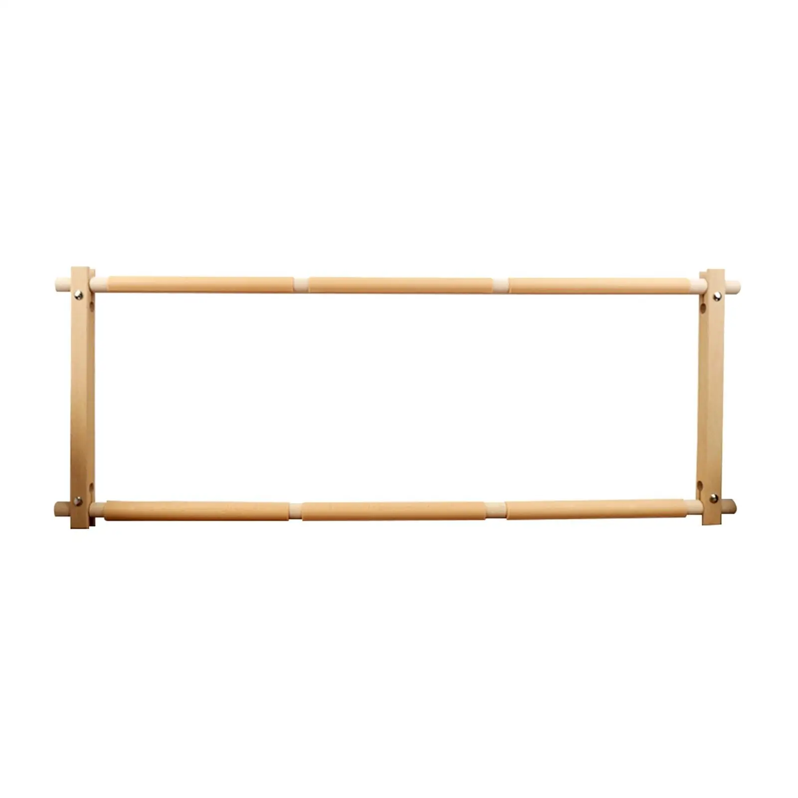 Beech Embroidery Scroll Frame Hand Polished Needlework Hoop Mini Stand Frame Kit for Cross Stitch Fabric Painting Quilting