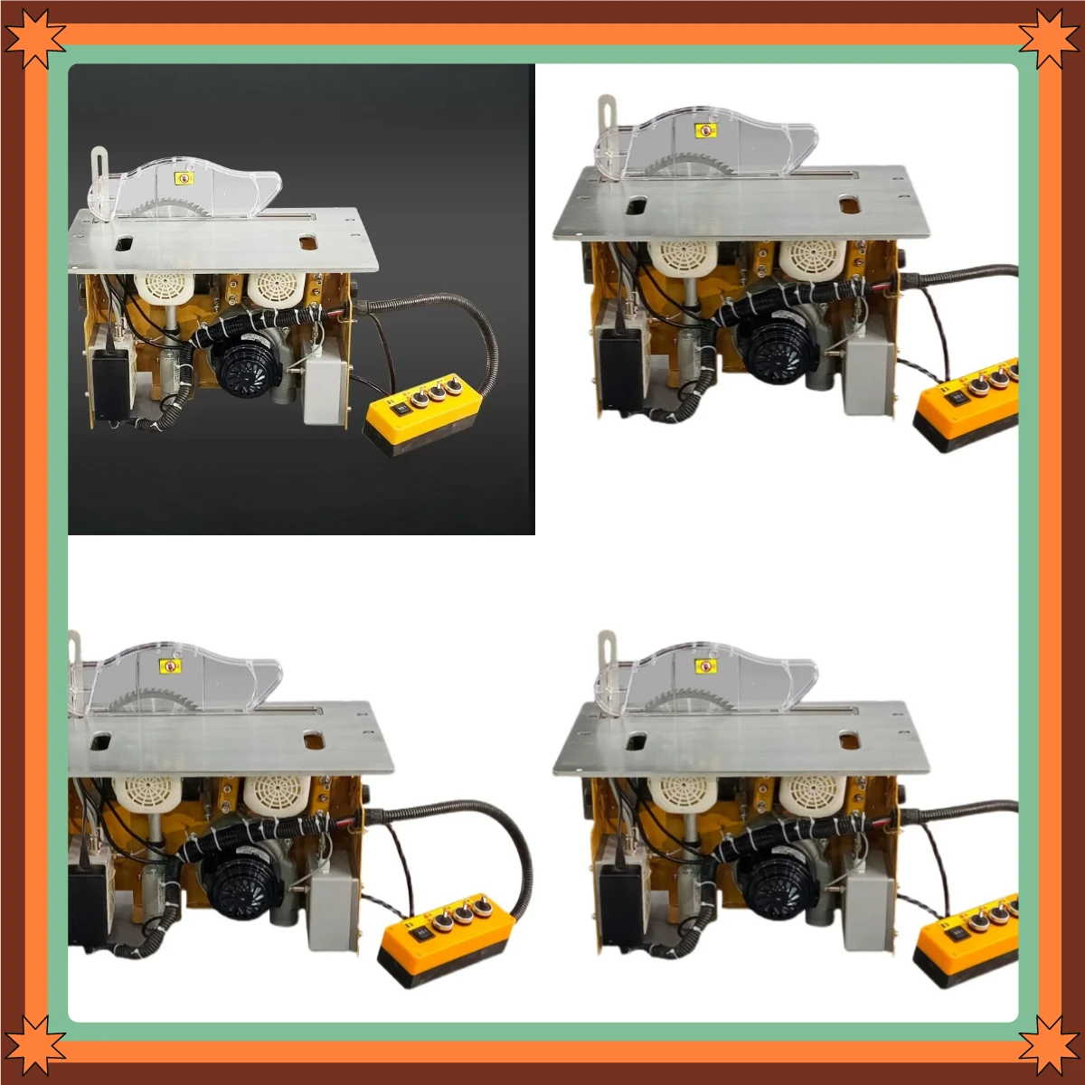 Electric Lift Brushless Silent Dust-free Child and Mother Saw Woodworking Precision Push Table Saw Folding Saw Table