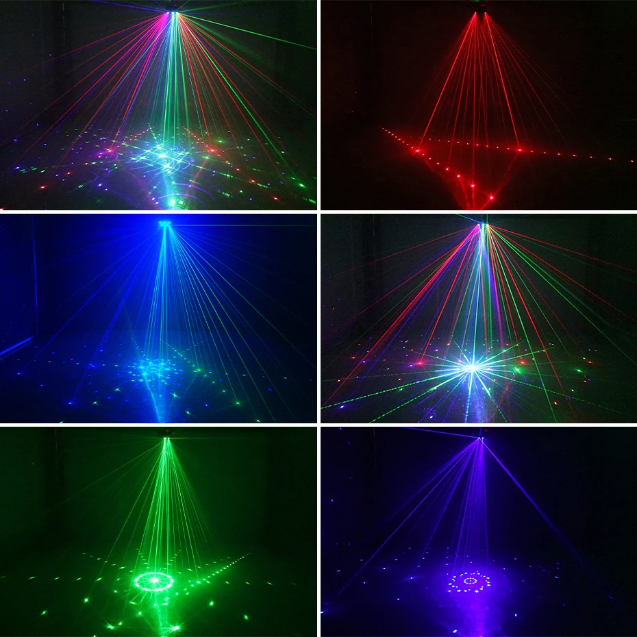 21-Loch RGB Party DJ Disco Strahlmuster Professioneller Animations-Laserprojektor Farbige Indoor Disco Party Beleuchtung DMX Bühnenlicht – Detail 10